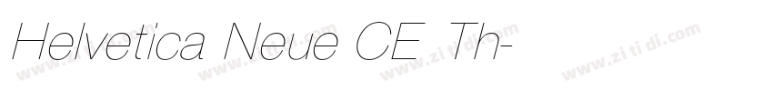 Helvetica Neue CE Th字体转换